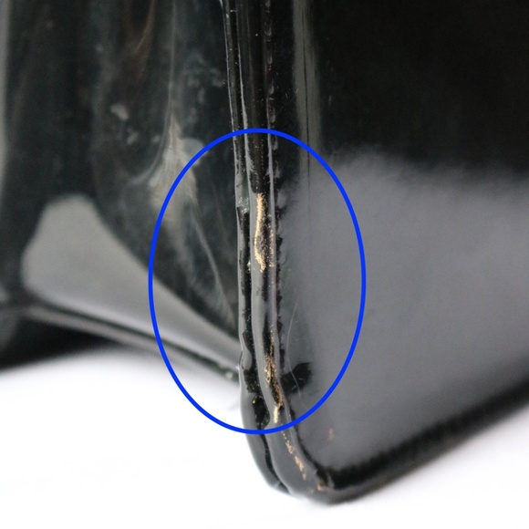 Jeannie Lottie X Pink House Toronto Black Patent Handbag Crossbody Purse - Picture 9 of 9